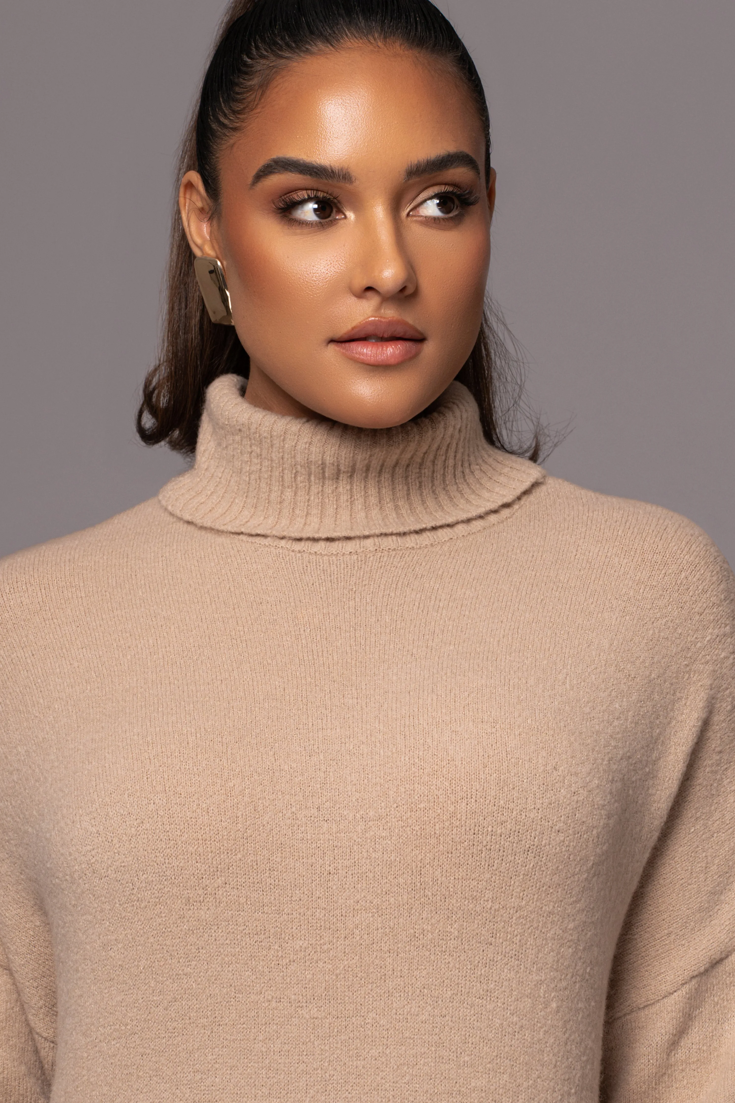 Beige Hartley Knit Maxi Dress