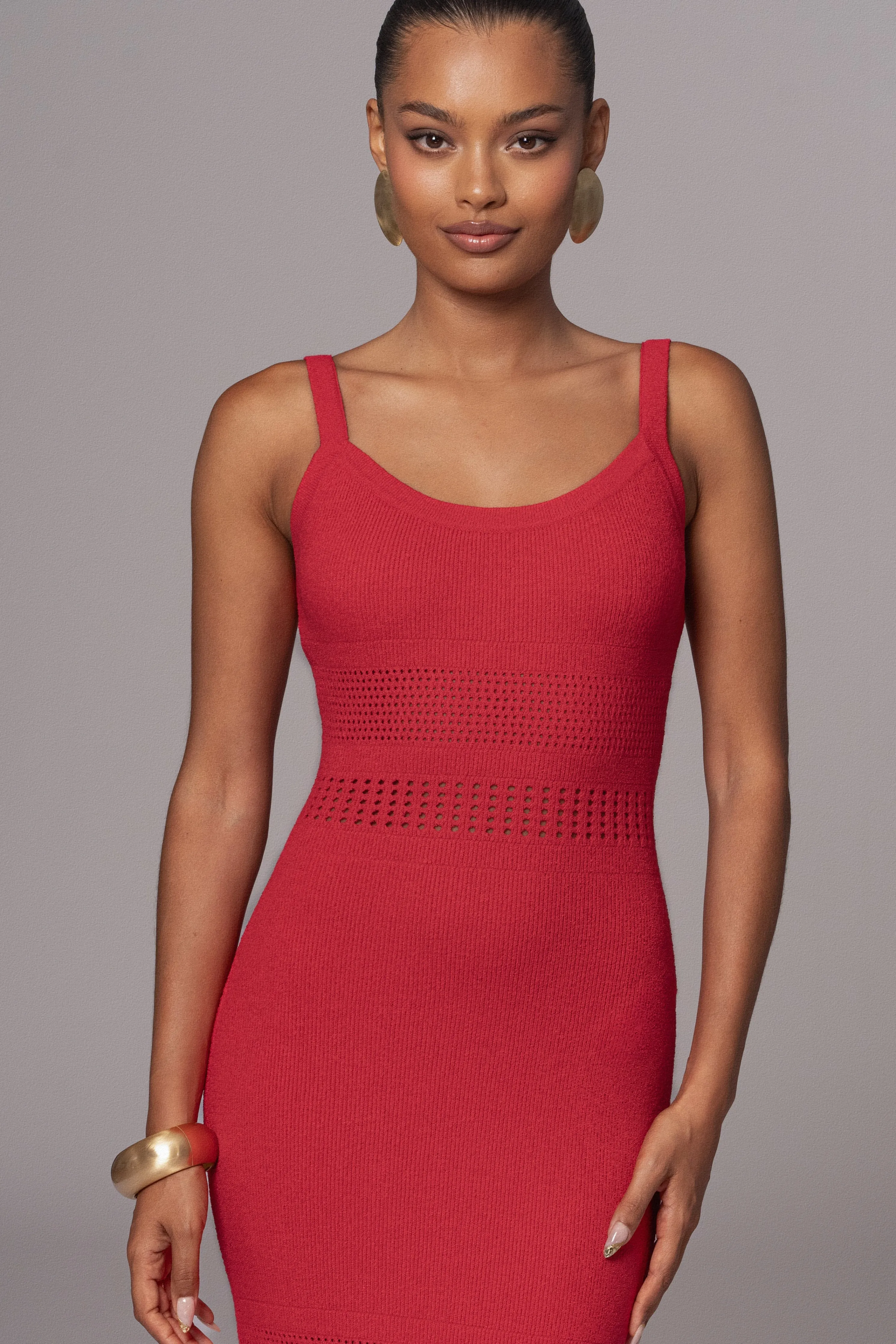 Berry Palm Springs Knit Maxi Dress