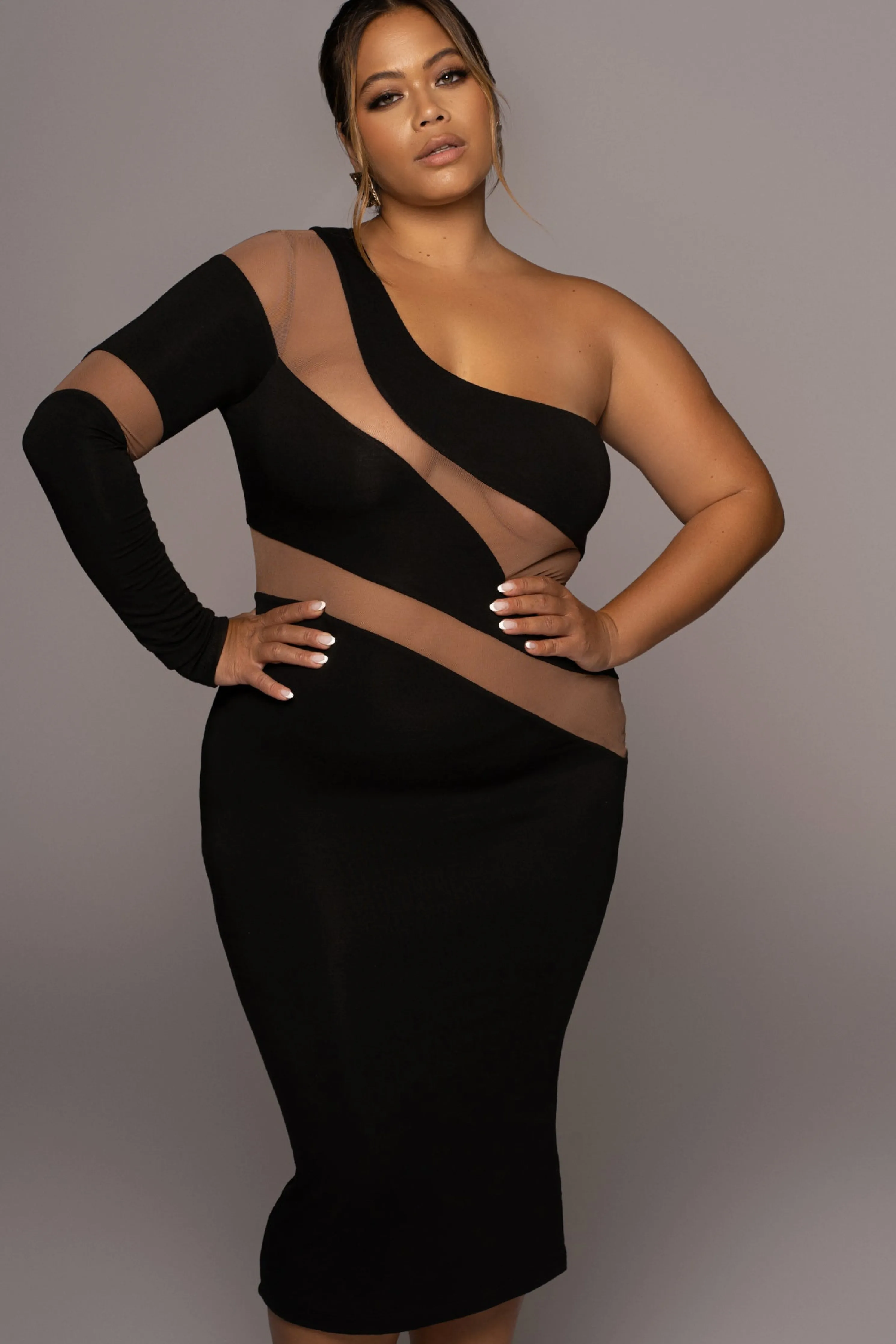 Black Eyes For You Midi Dress