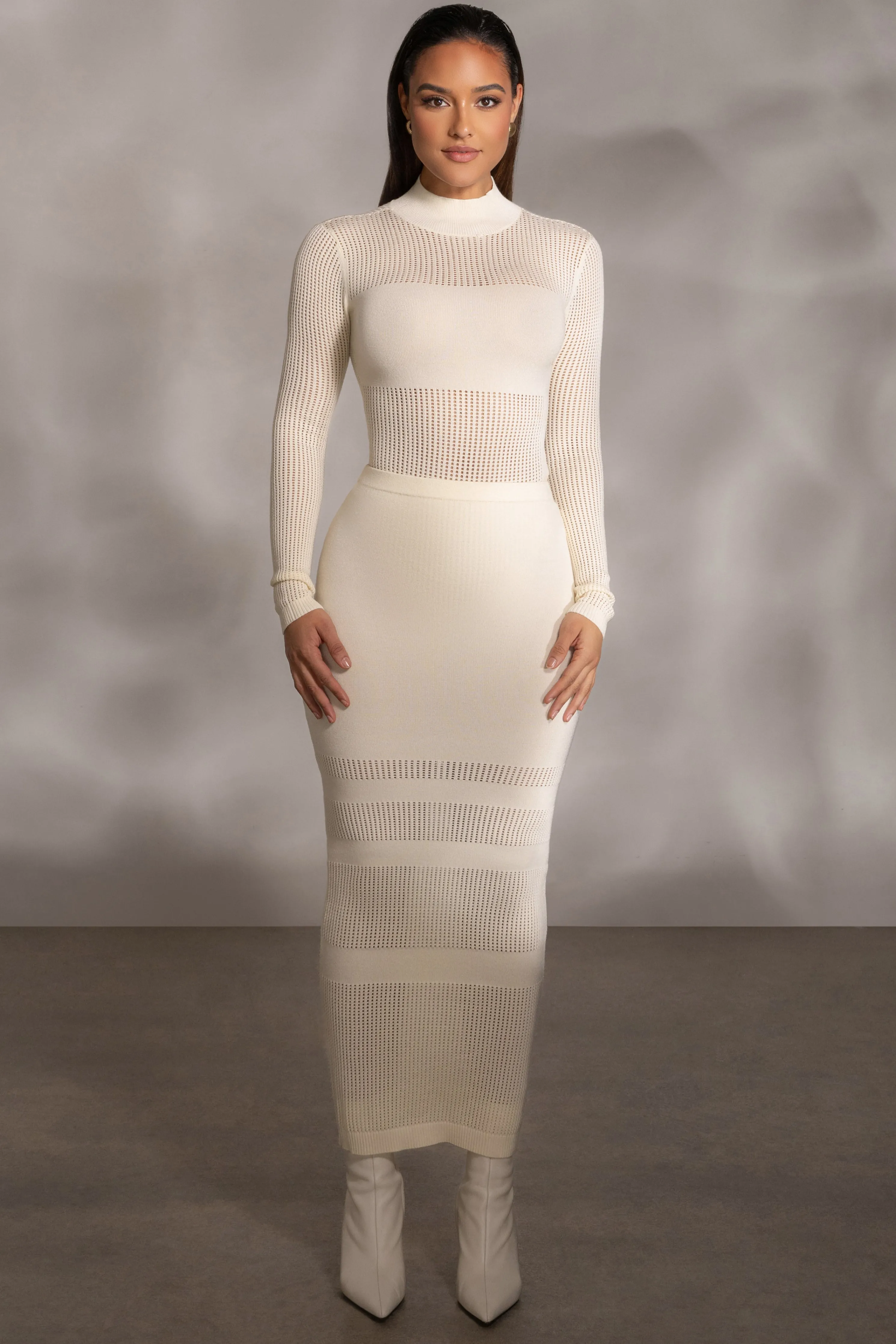 Buttercream Lina Knit Maxi Skirt