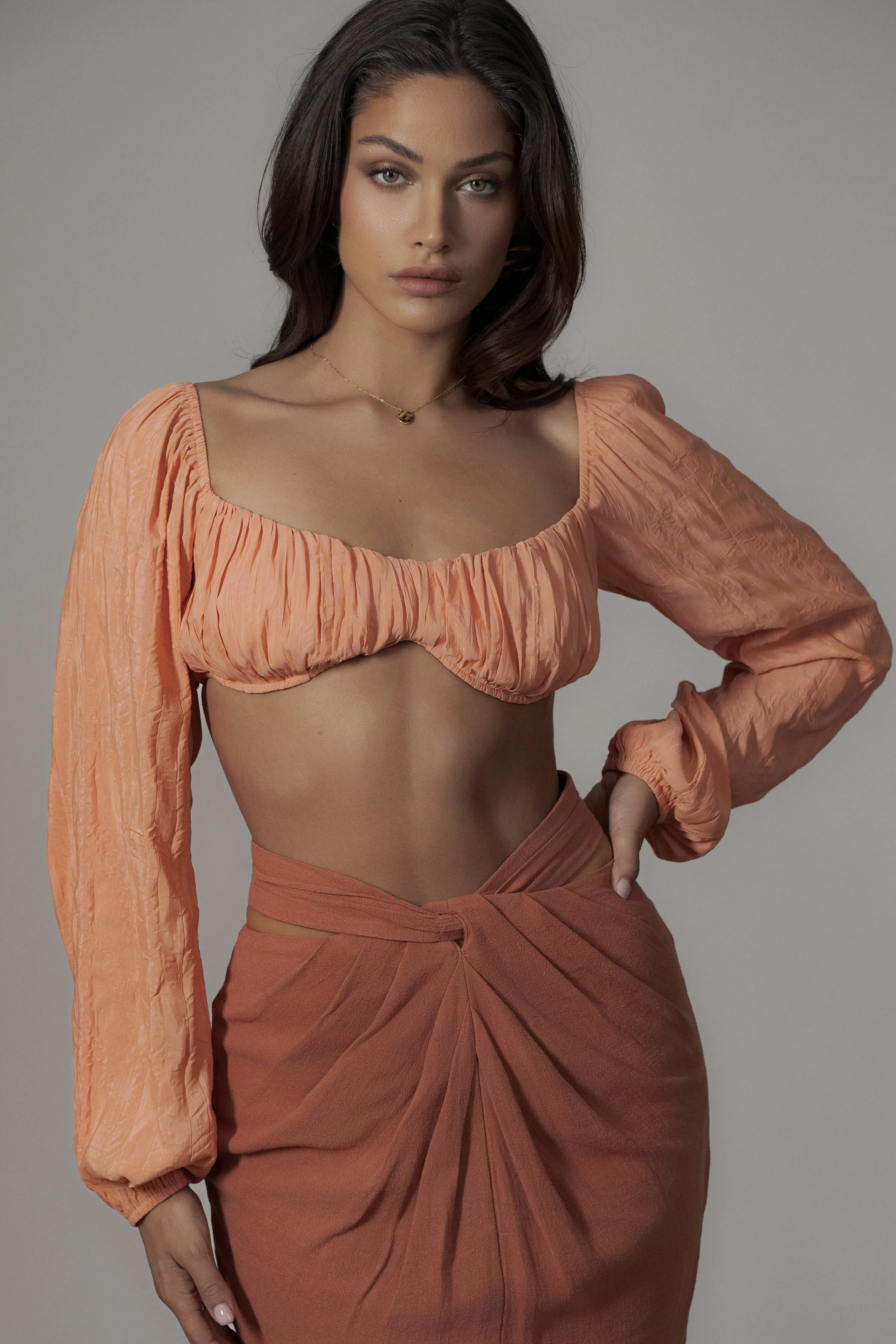 Coral Carey Long Sleeve Top
