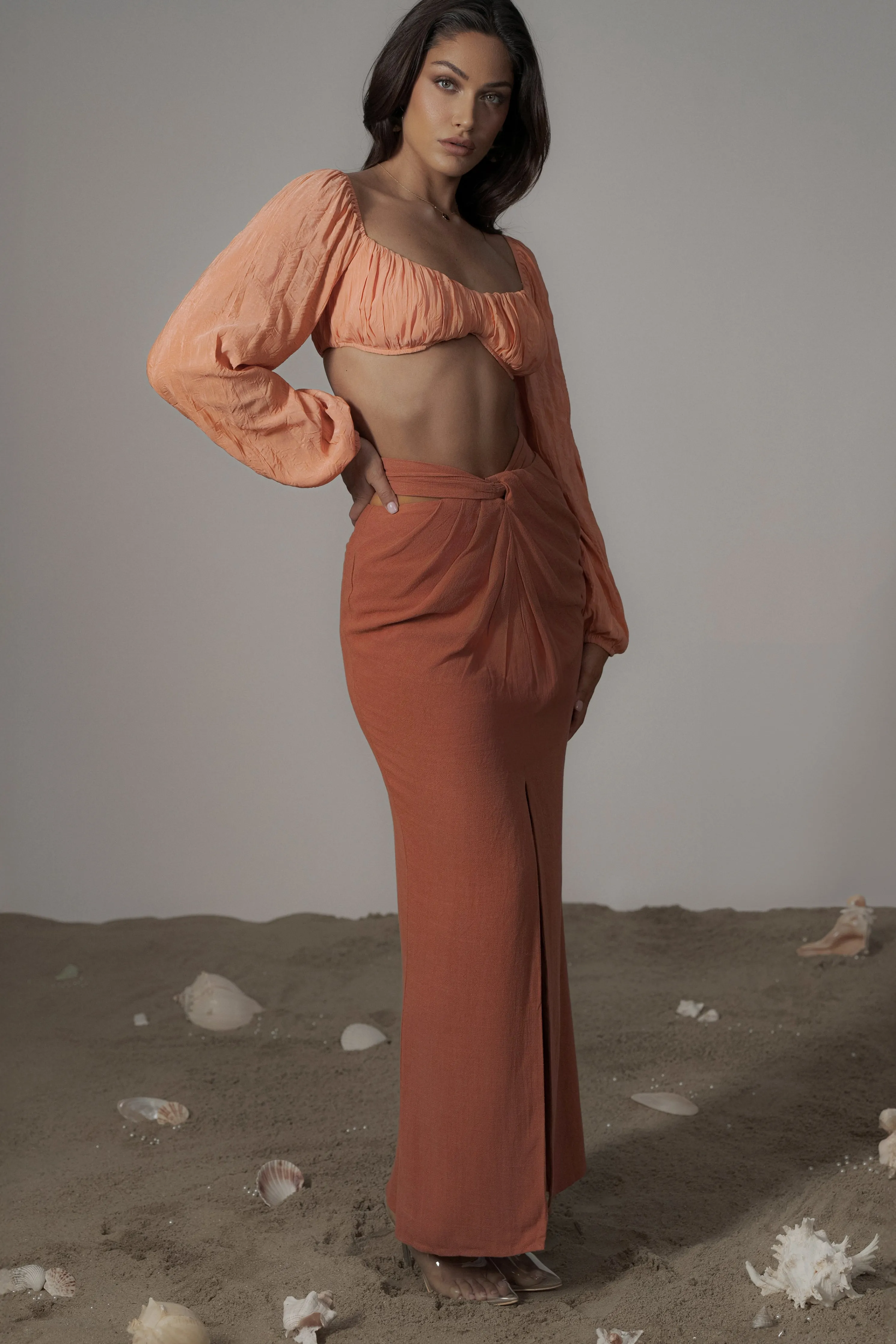 Coral Carey Long Sleeve Top