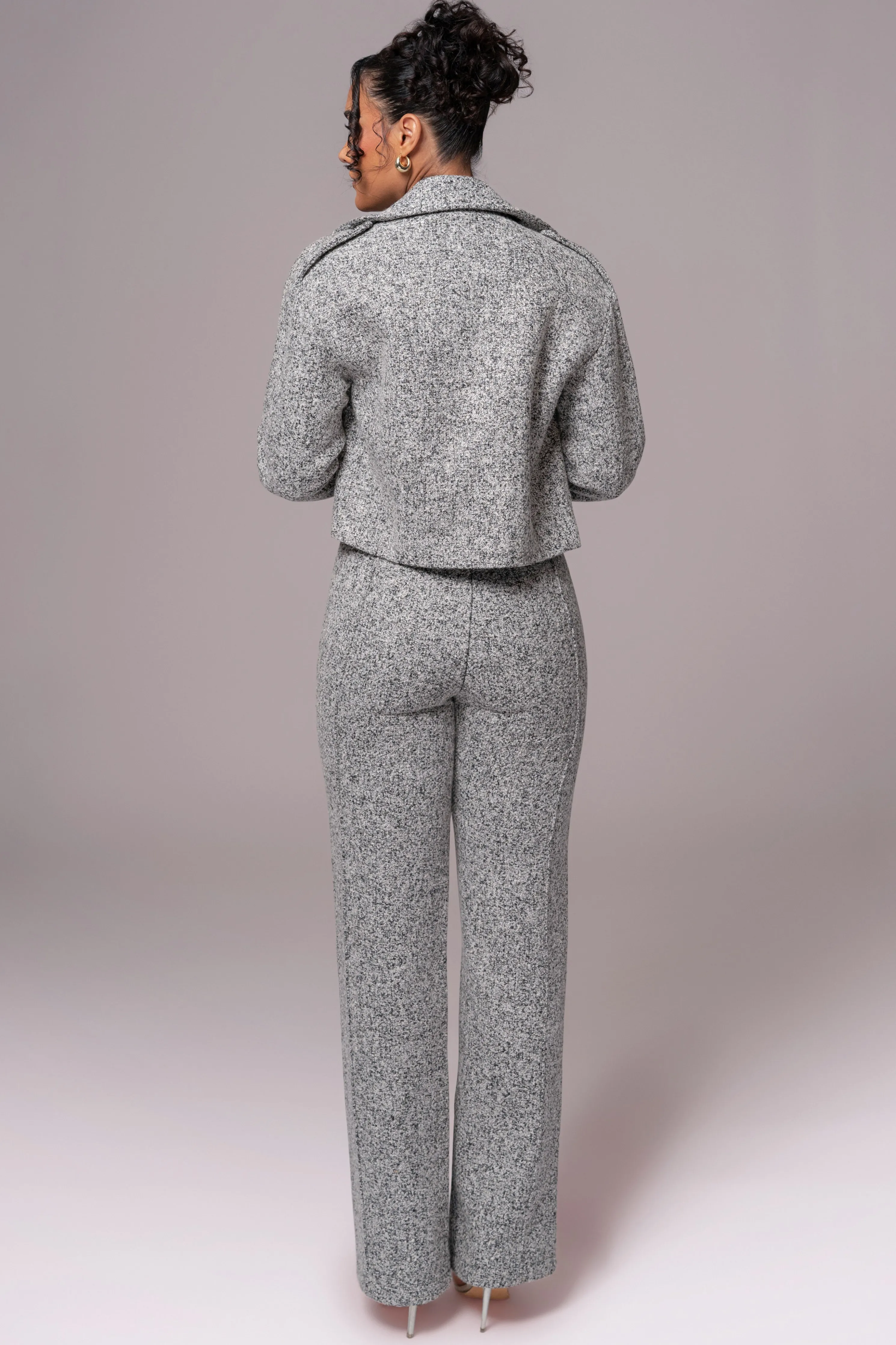 Lt. Grey Zoe Tweed Jacket