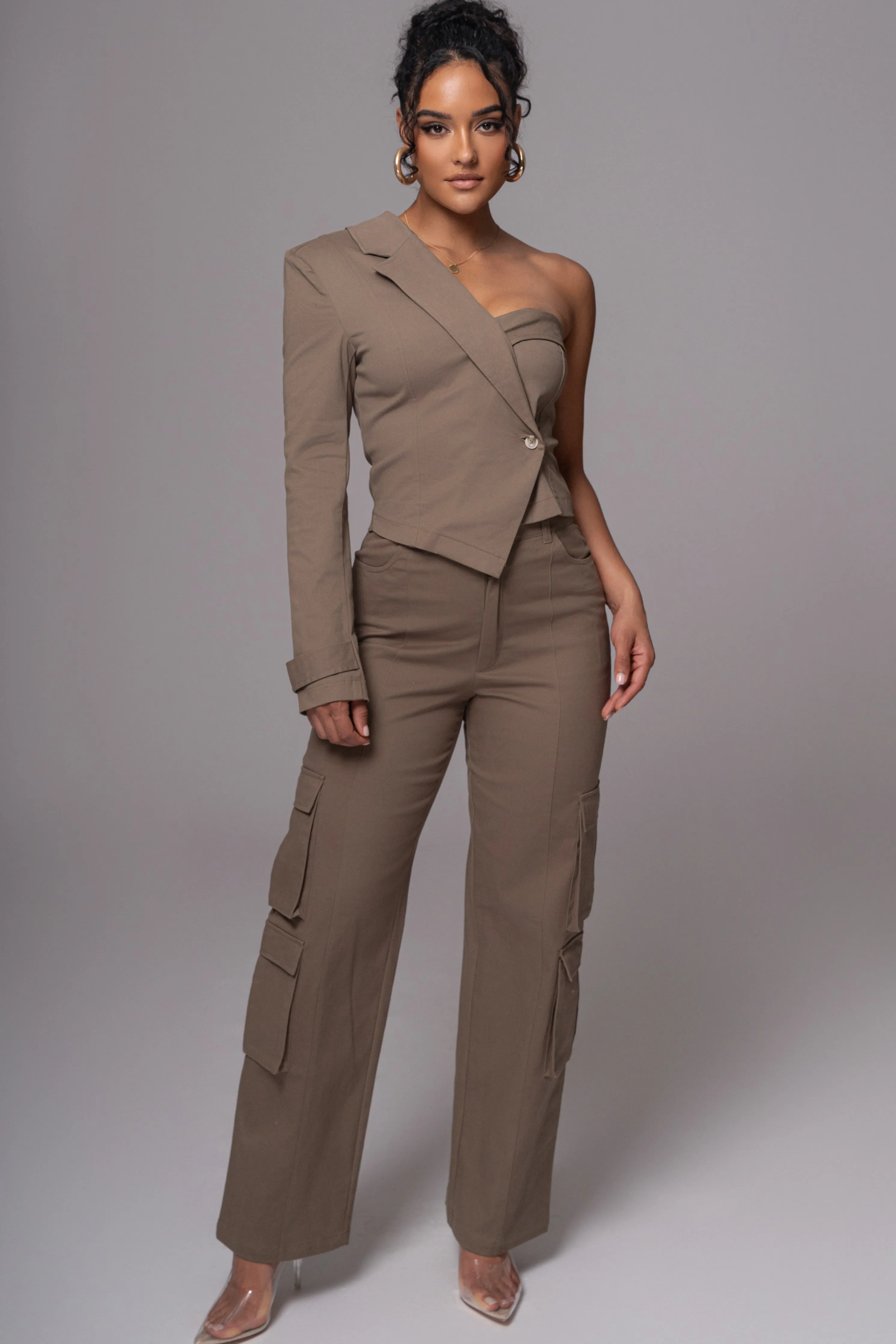 Olive Amal One Shoulder Top