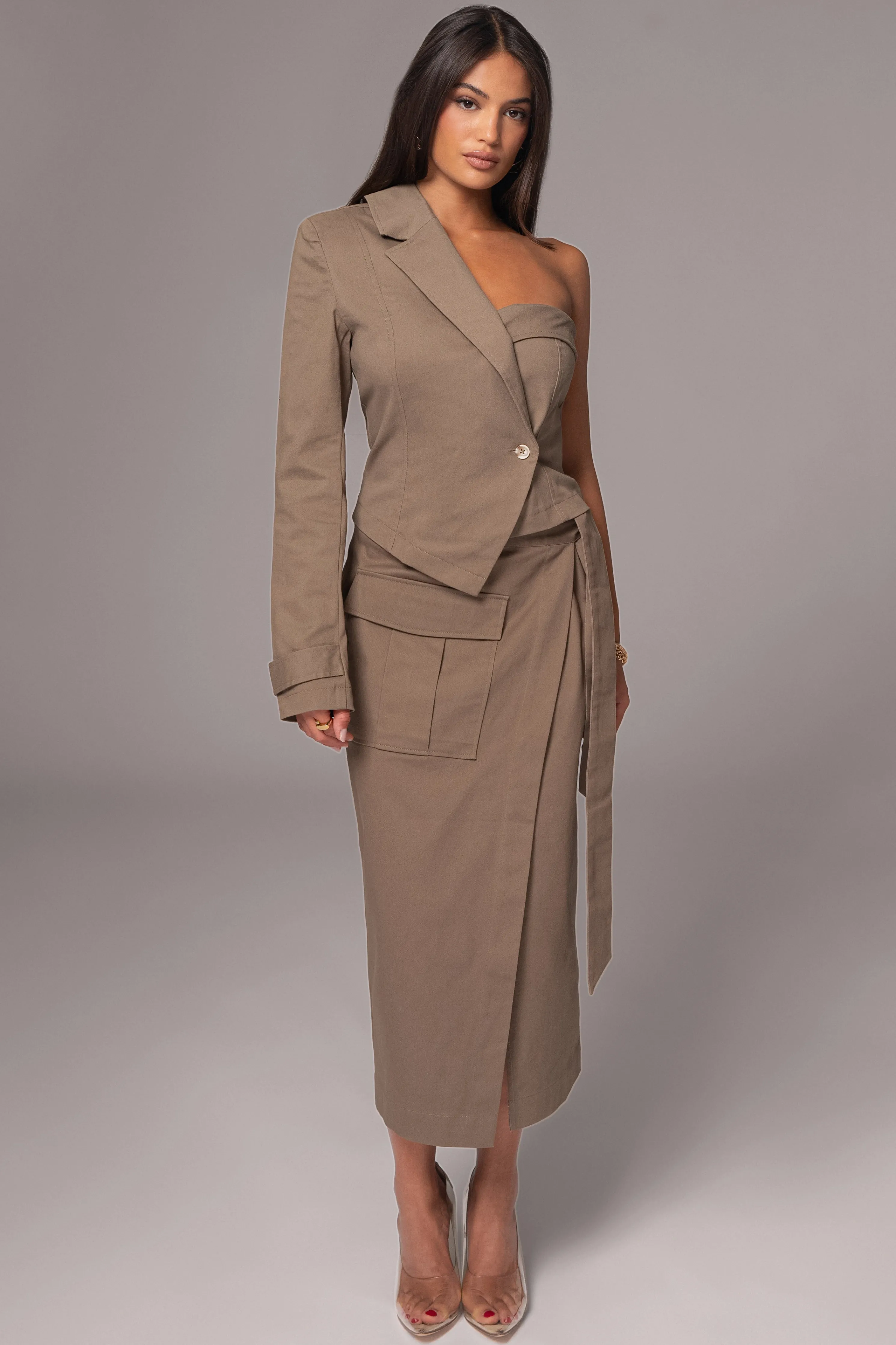 Olive Amal One Shoulder Top