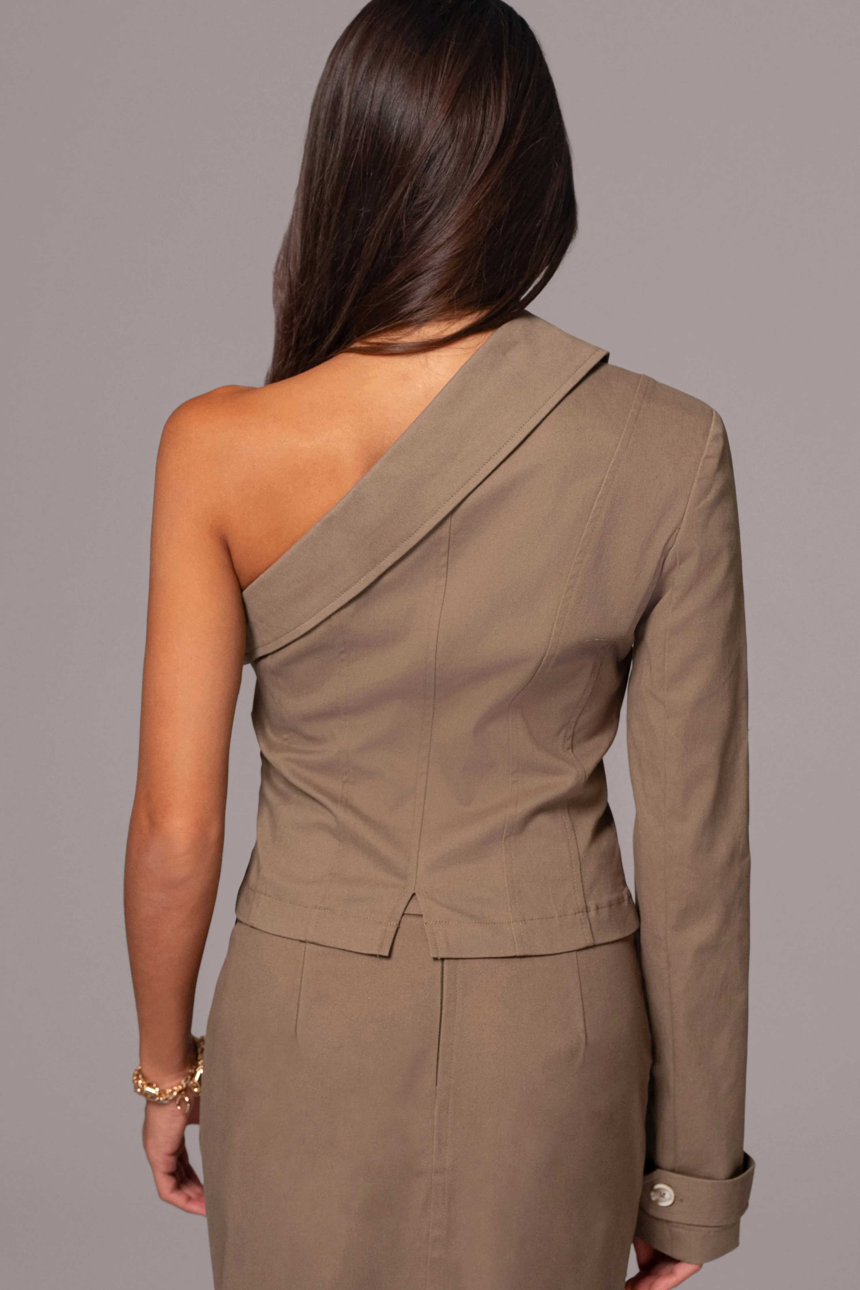 Olive Amal One Shoulder Top