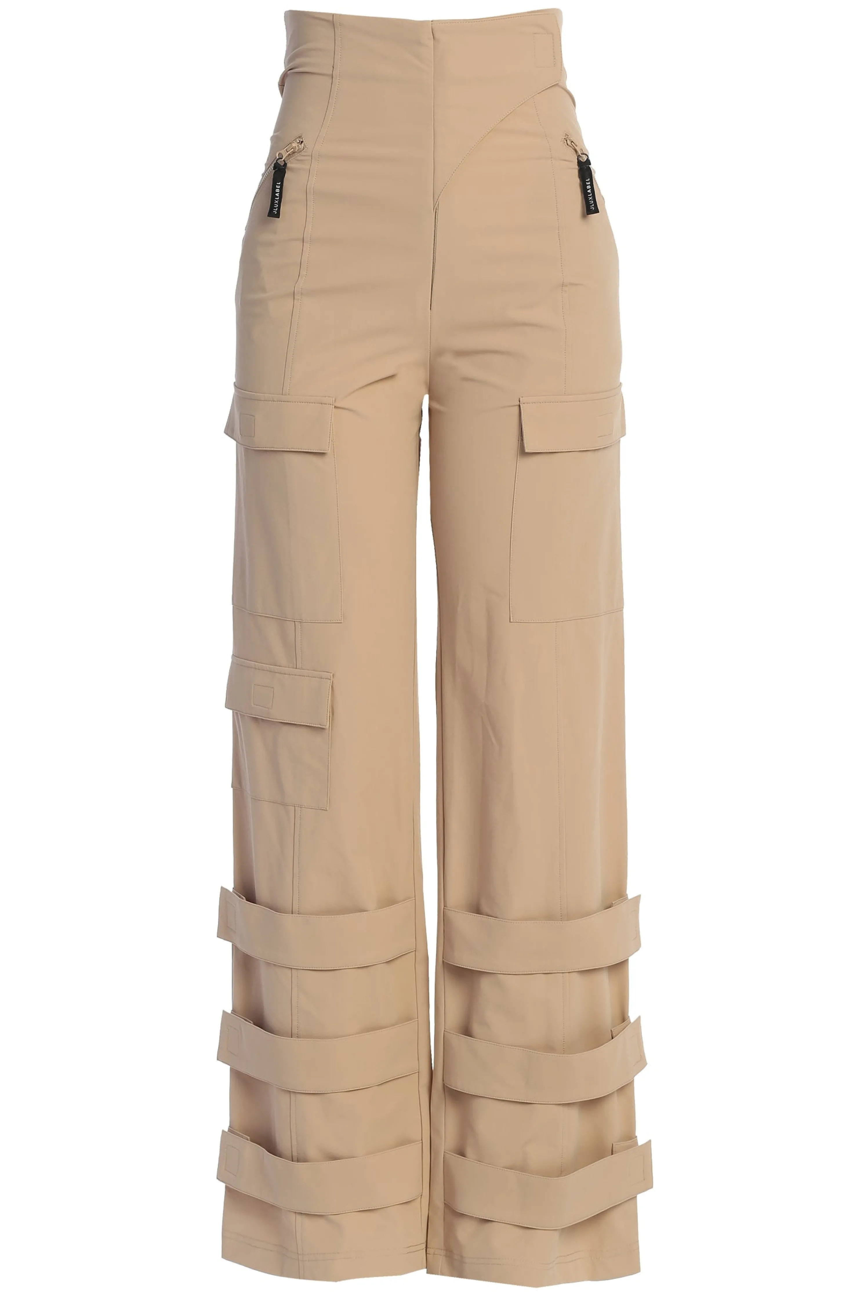 Tan Nyah Nylon Utility Pants