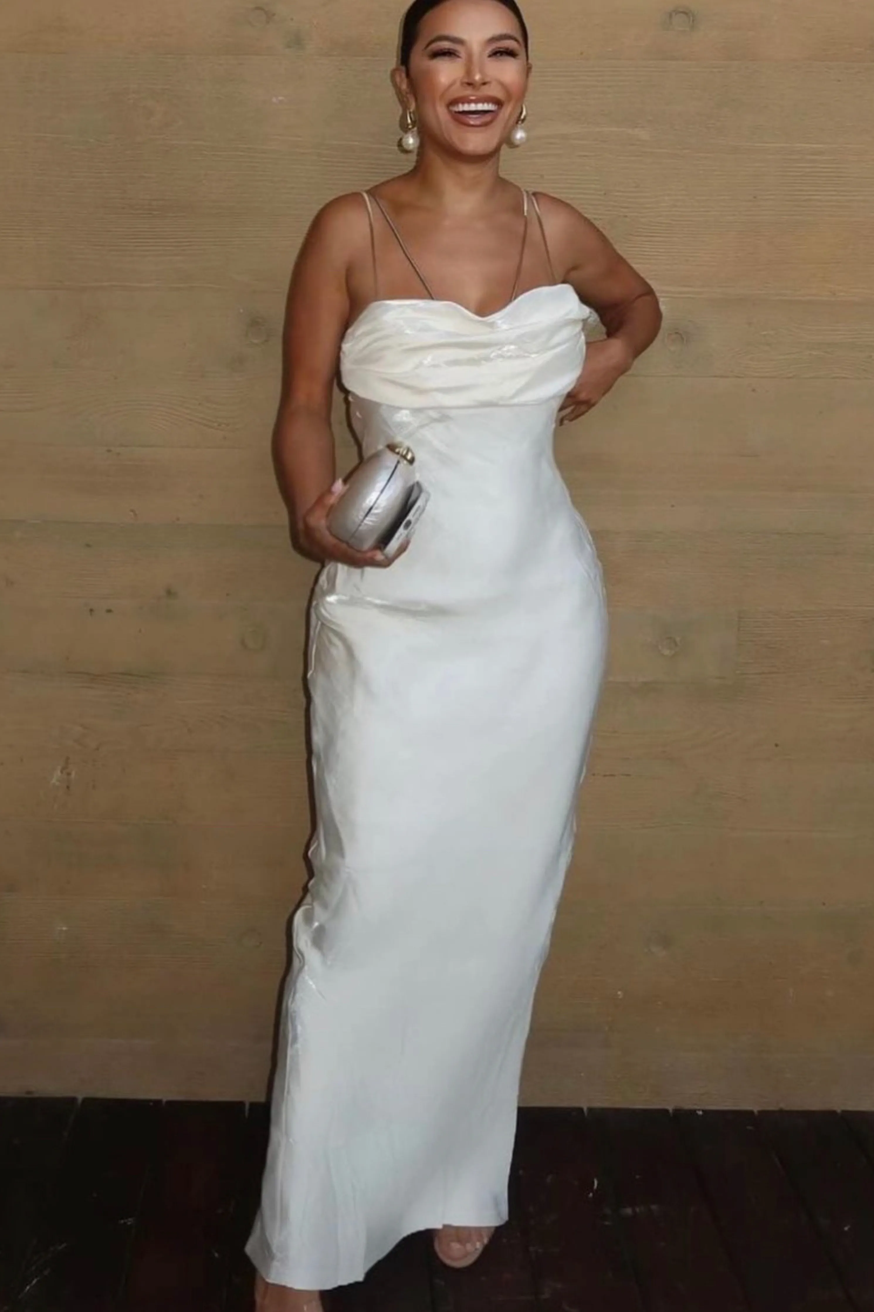 White Iridescent Visions Of You Dress