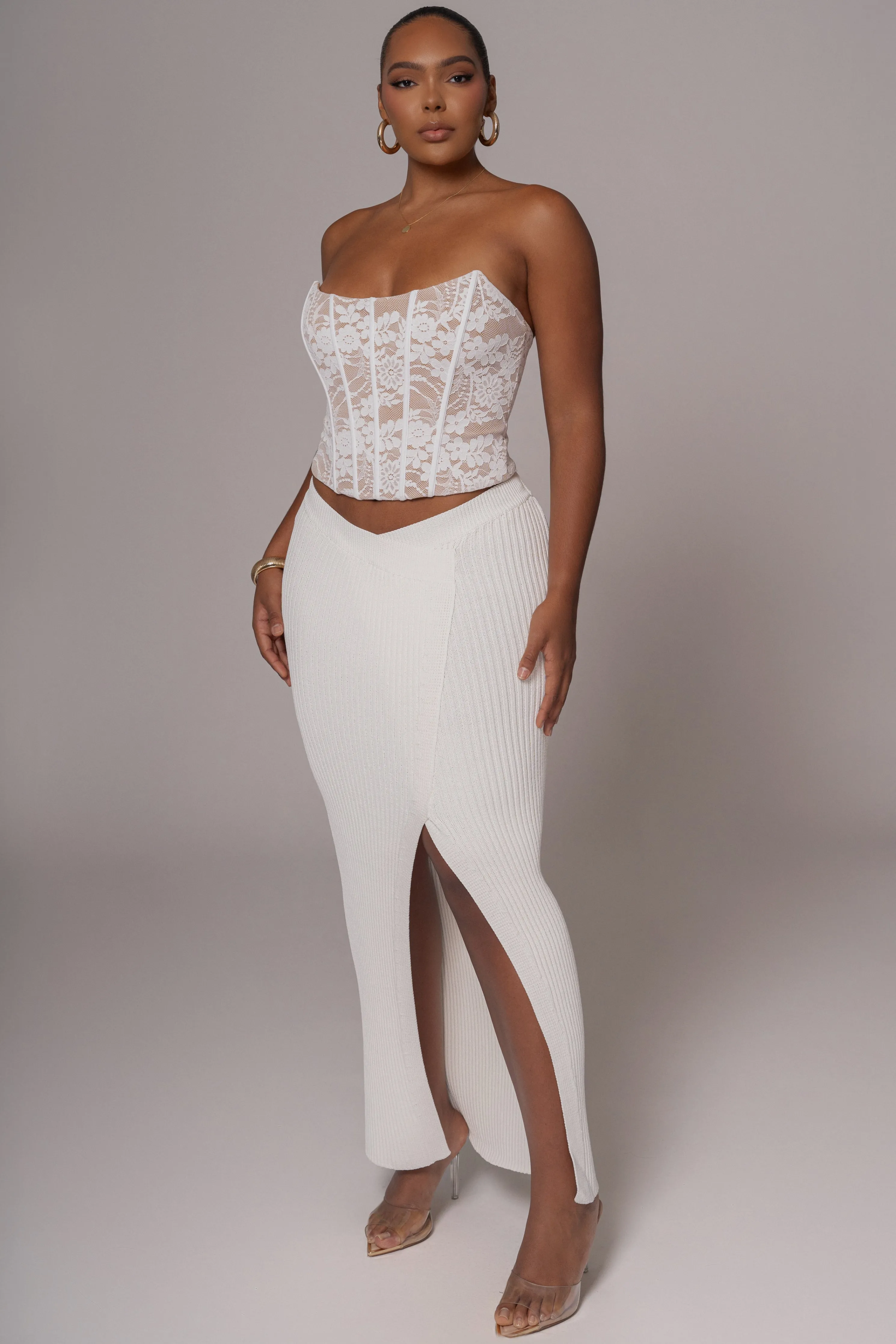 White Rosemere Lace Top