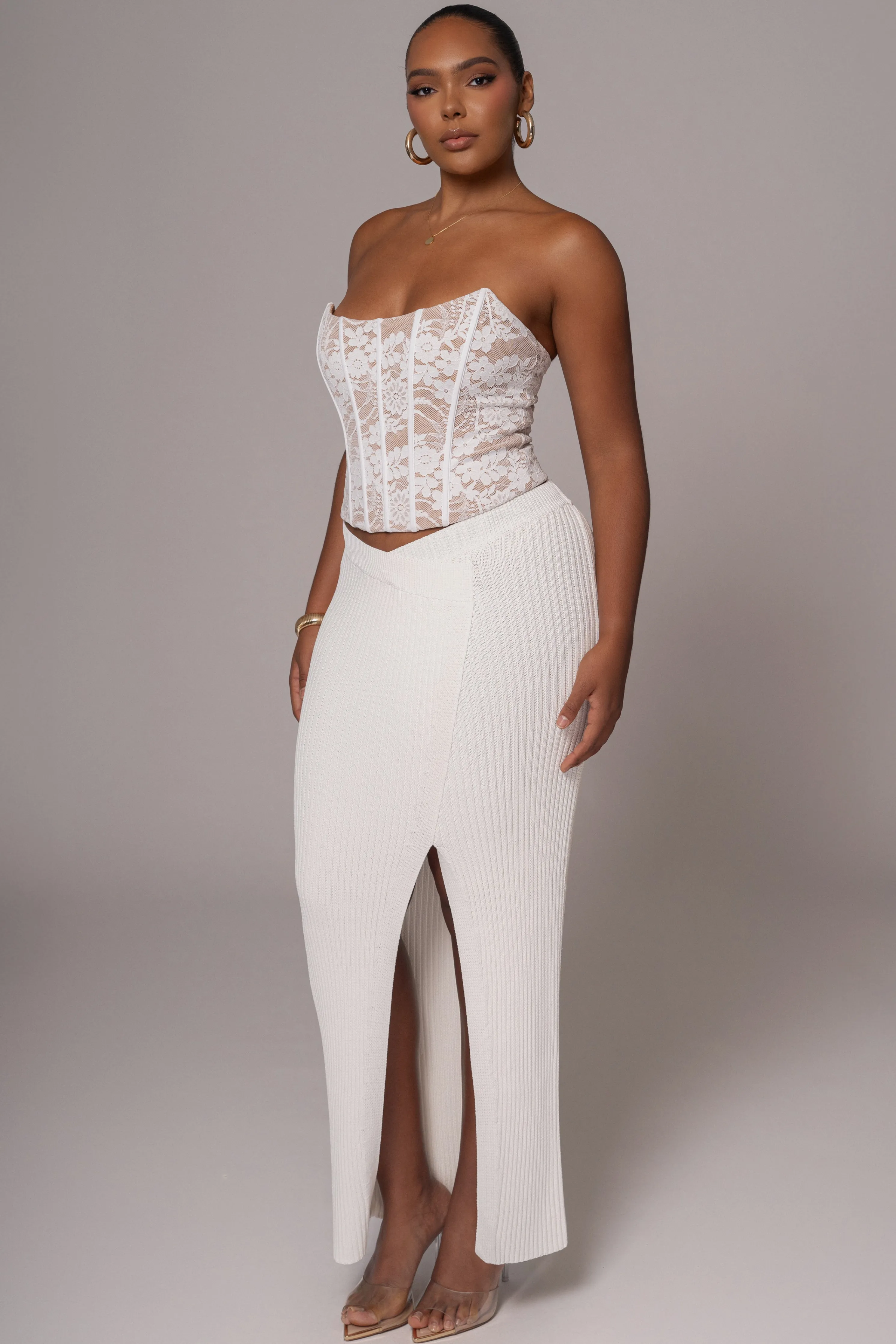 White Rosemere Lace Top