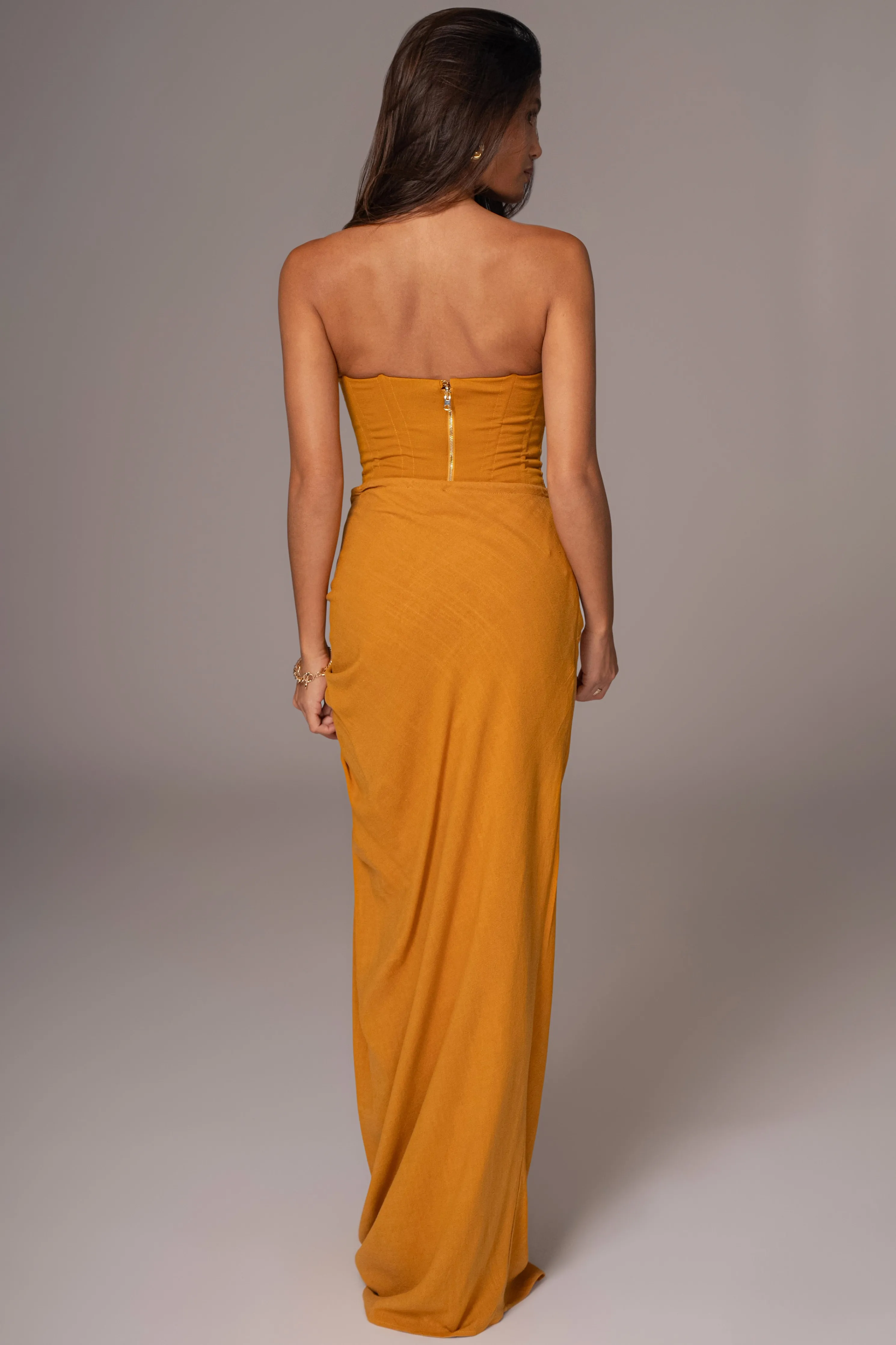 Yellow Fenix Reversible Linen Corset