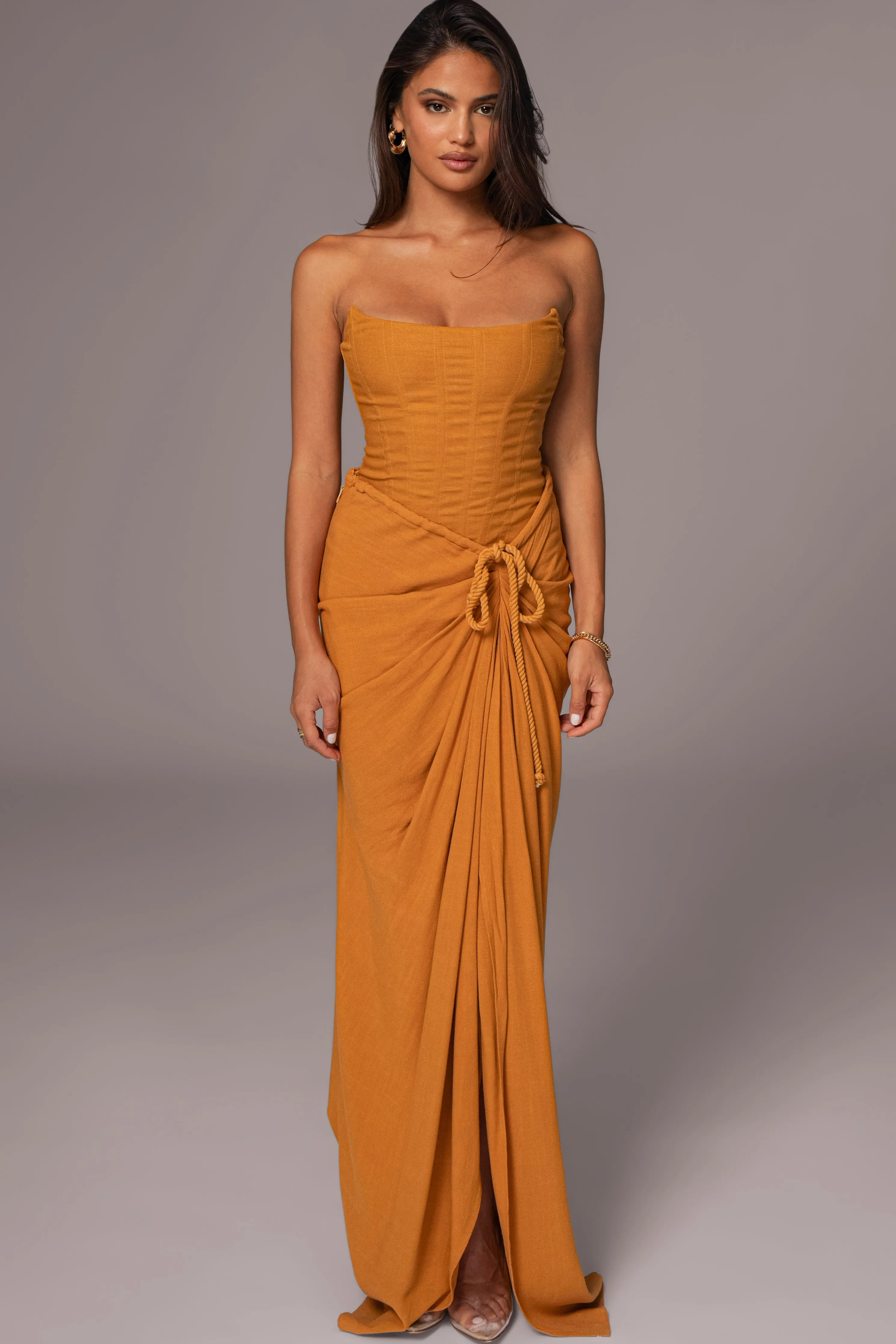 Yellow Fenix Reversible Linen Corset